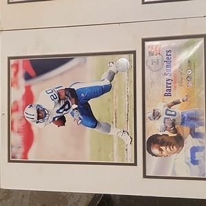 BARRY Sanders commemorative poster boards